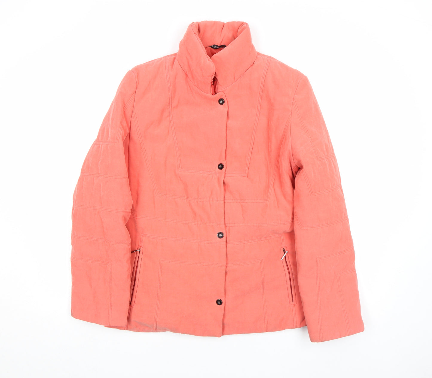 Concept K Women Pink Polyester Puffer Jacket Size 12