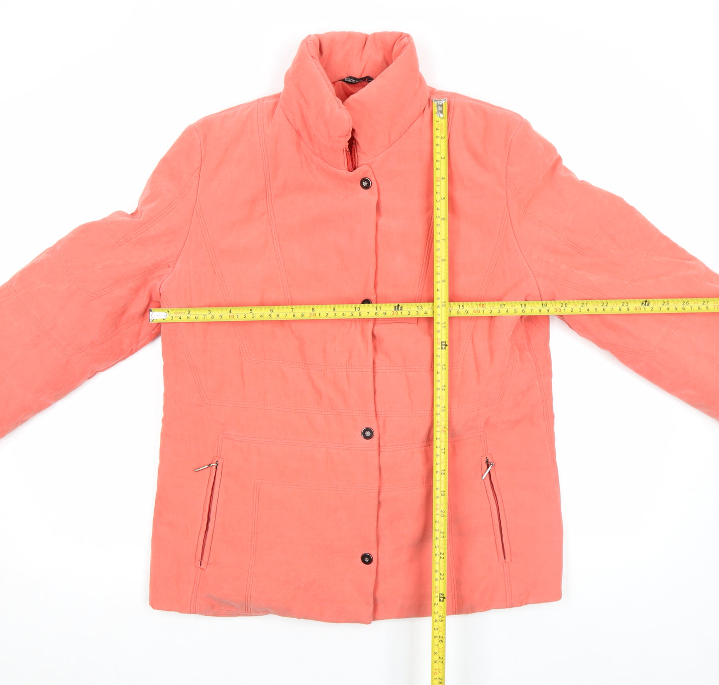 Concept K Women Pink Polyester Puffer Jacket Size 12