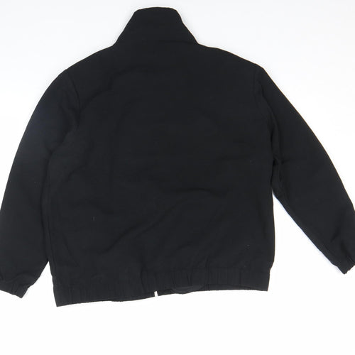 K.T. Soft by Kenneth Too! Women's Black Petite Embroidered Zip Jacket L