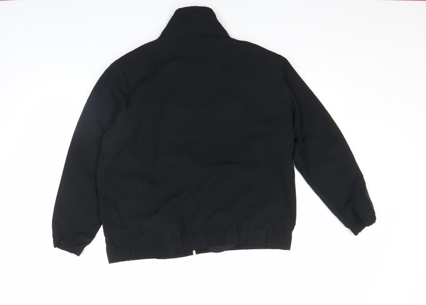 K.T. Soft by Kenneth Too! Women's Black Petite Embroidered Zip Jacket L