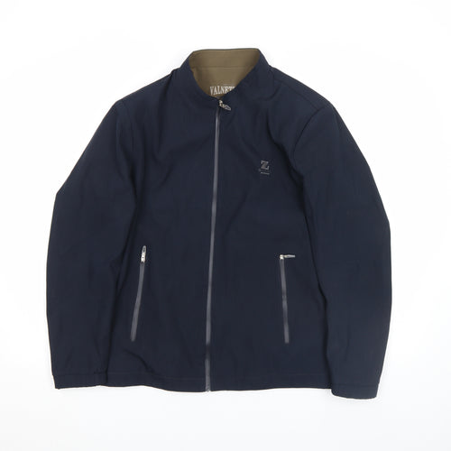 VALNETING Men's Blue XS Full Zip Softshell Casual Jacket