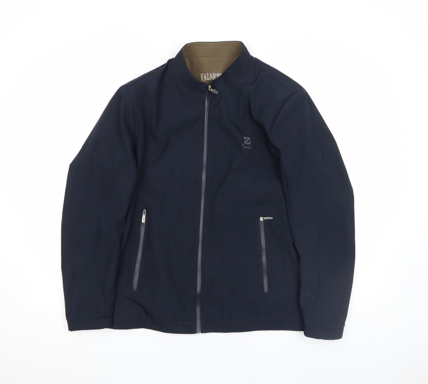 VALNETING Men's Blue XS Full Zip Softshell Casual Jacket