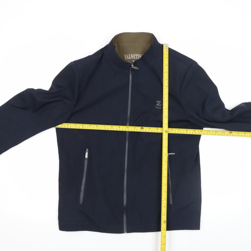 VALNETING Men's Blue XS Full Zip Softshell Casual Jacket