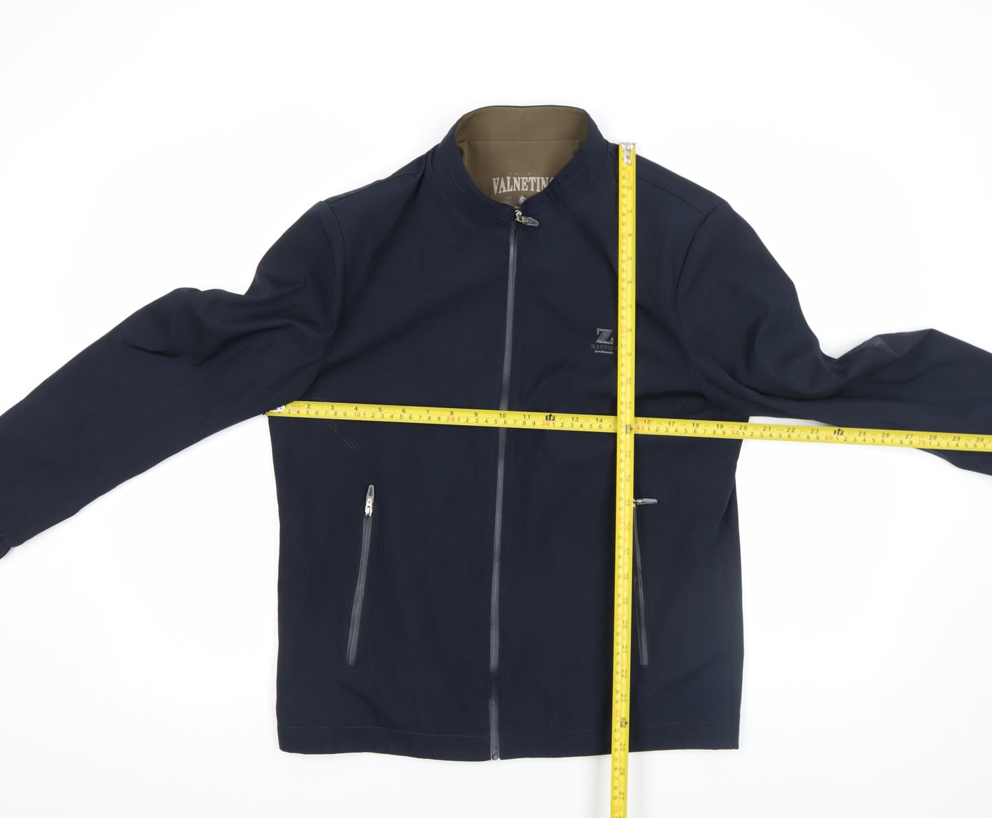 VALNETING Men's Blue XS Full Zip Softshell Casual Jacket
