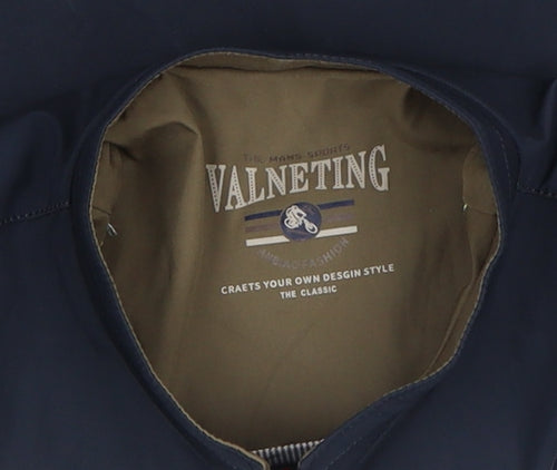 VALNETING Men's Blue XS Full Zip Softshell Casual Jacket