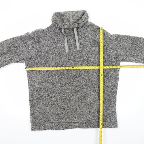 Marks and Spencer North Coast Grey Fleece High Neck Pullover Sweatshirt Mens M