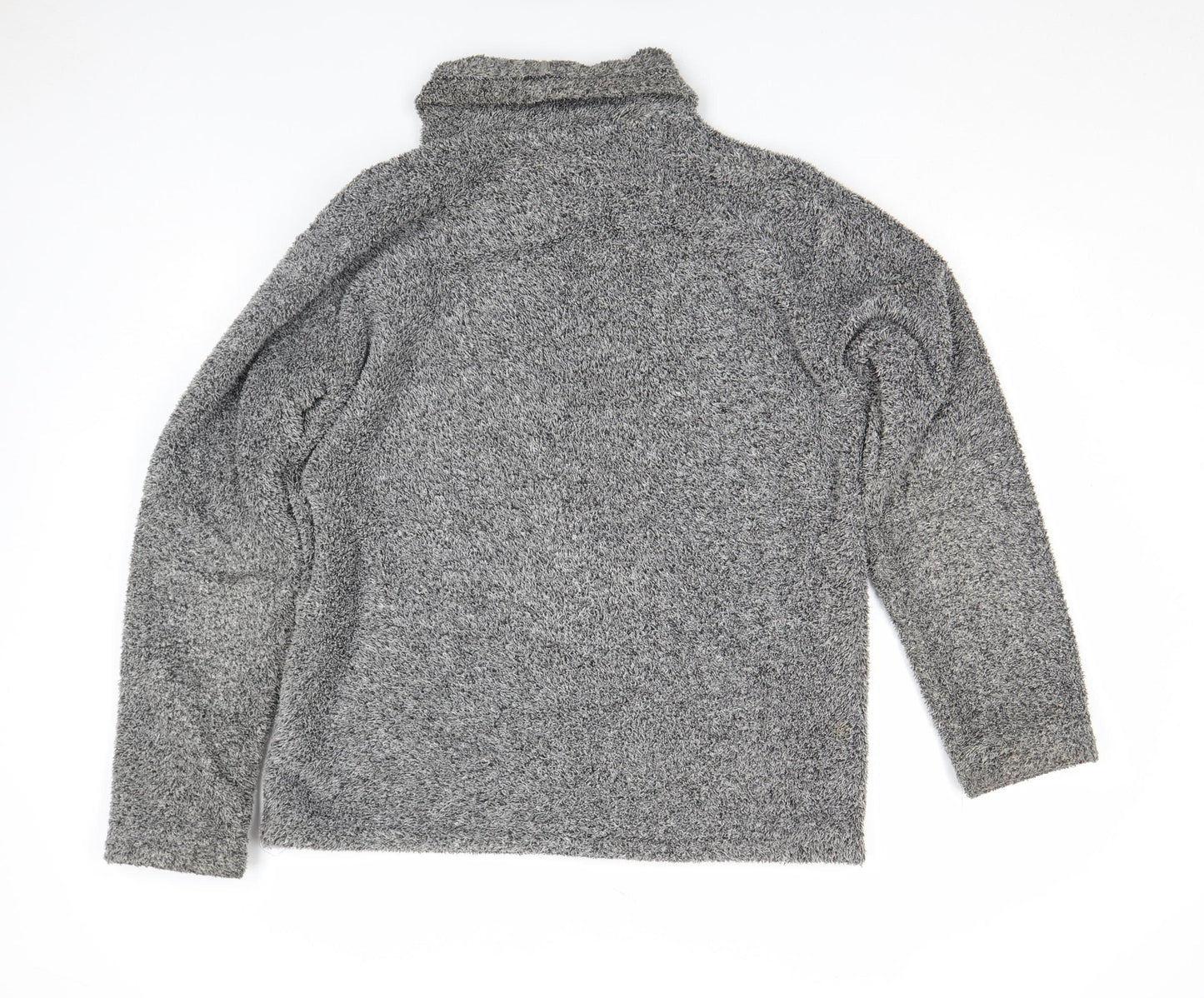 Marks and Spencer North Coast Grey Fleece High Neck Pullover Sweatshirt Mens M