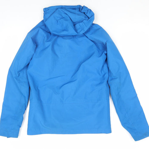 Mountain Warehouse Girls Blue Waterproof Hooded Rain Jacket 13 Years