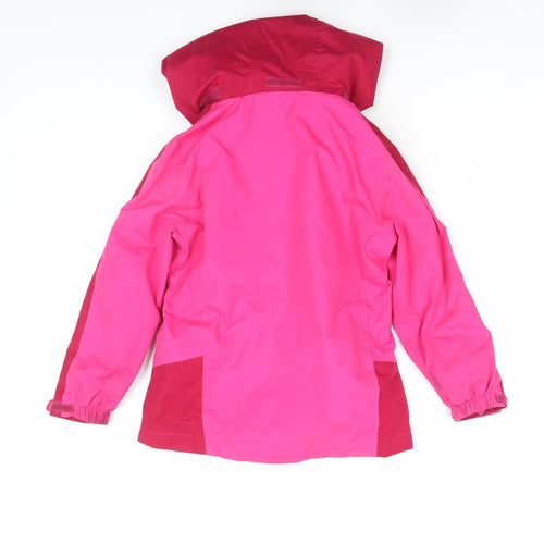 Peter Storm Girls Pink Waterproof Hooded Rain Jacket 5-6 Years