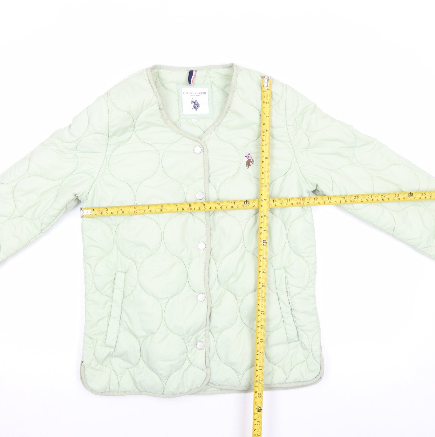 U.S. Polo Assn. Womens Green XS Quilted Lightweight Jacket