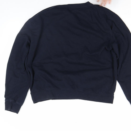 Harper & Lewis Women's Blue Cotton Crew Neck Sweatshirt L
