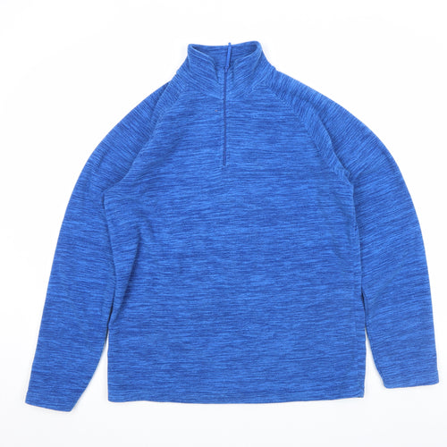 Mountain Warehouse Men's Blue 1/2 Zip Fleece Sweatshirt Size S