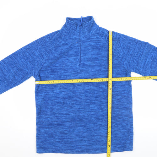 Mountain Warehouse Men's Blue 1/2 Zip Fleece Sweatshirt Size S