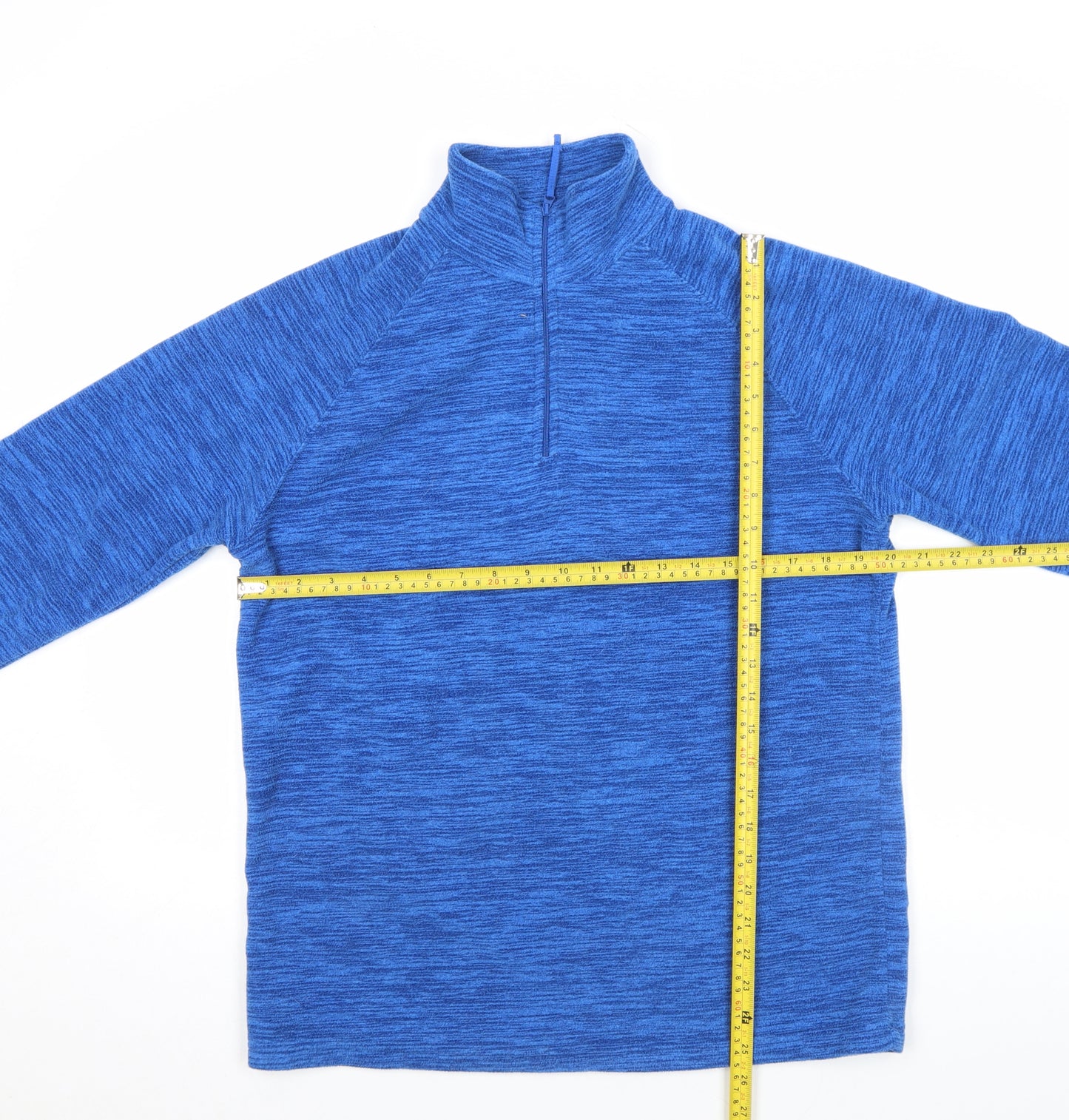 Mountain Warehouse Men's Blue 1/2 Zip Fleece Sweatshirt Size S