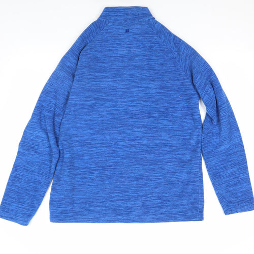 Mountain Warehouse Men's Blue 1/2 Zip Fleece Sweatshirt Size S