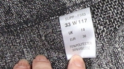 Oli Fusion by PPQ Women's Grey Check Short Sleeve Waistcoat UK 10