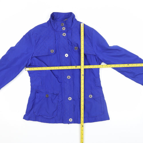 Rocha John Rocha Women's Blue Quilted Mid-Length Jacket Size 10