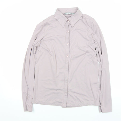 Rohan Womens Beige Long Sleeve Button-Up Travel Shirt S