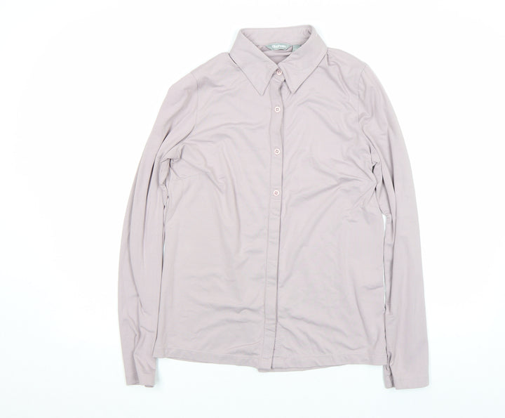 Rohan Womens Beige Long Sleeve Button-Up Travel Shirt S