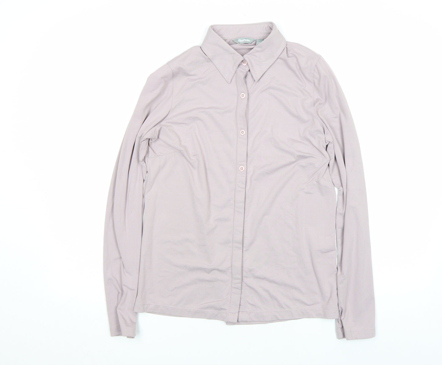 Rohan Womens Beige Long Sleeve Button-Up Travel Shirt S