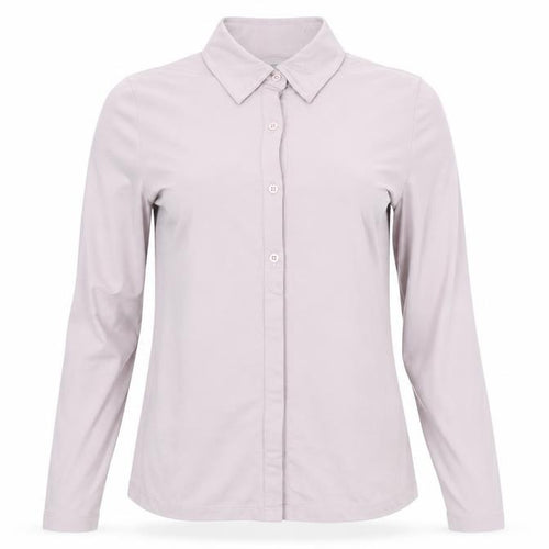 Rohan Womens Beige Long Sleeve Button-Up Travel Shirt S