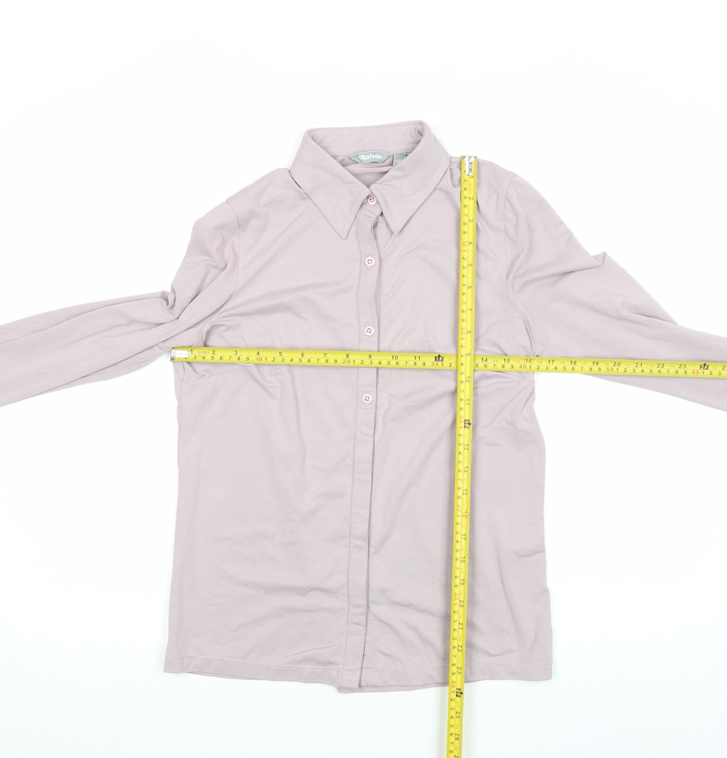 Rohan Womens Beige Long Sleeve Button-Up Travel Shirt S