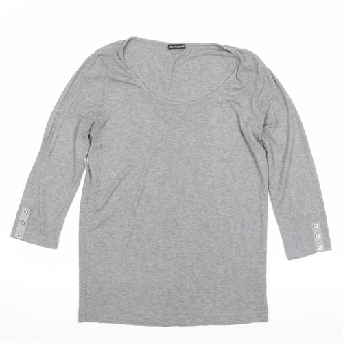 Marks and Spencer Women’s Grey 3/4 Sleeve Stretch Top Size S