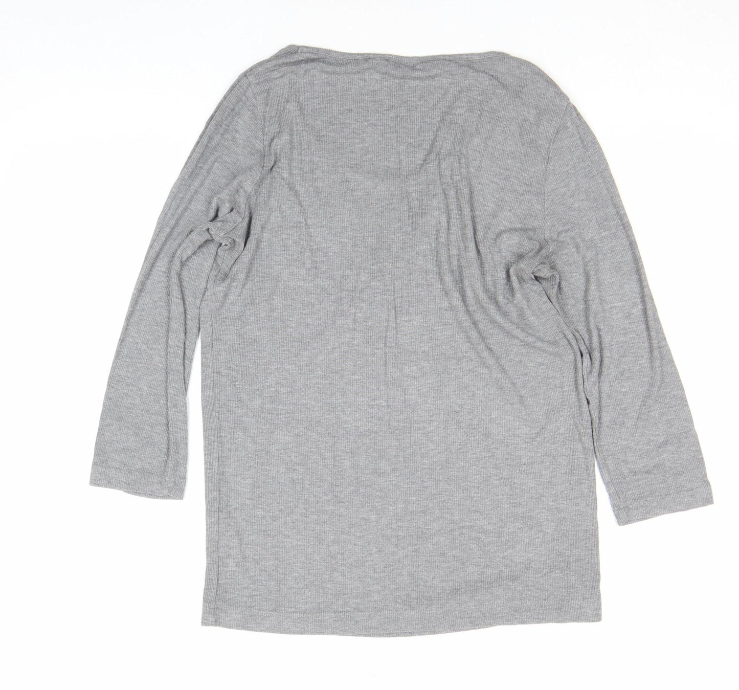 Marks and Spencer Women’s Grey 3/4 Sleeve Stretch Top Size S