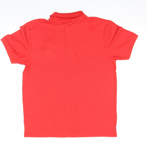 Fruit of the Loom Men's Red XL Charity Golf Polo Shirt