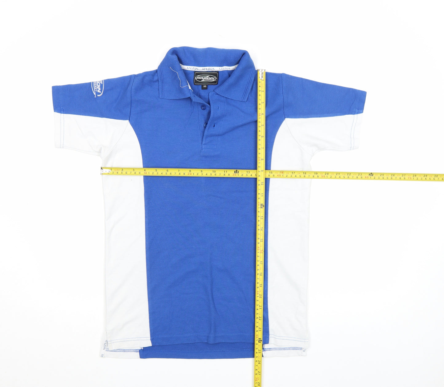 Mazon Men’s Blue XS Athletic Hockey Polo Shirt