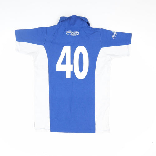 Mazon Men’s Blue XS Athletic Hockey Polo Shirt