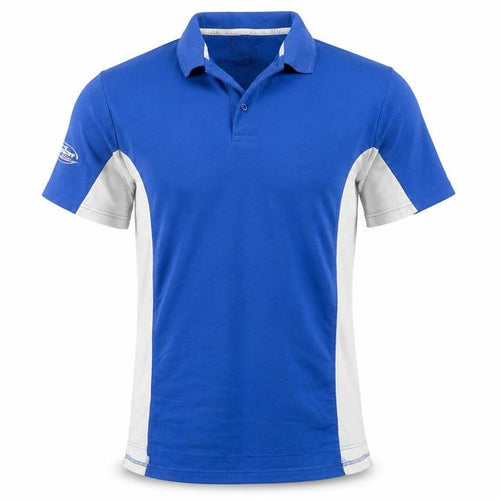 Mazon Men’s Blue & White Colourblock Hockey Polo Shirt Size M