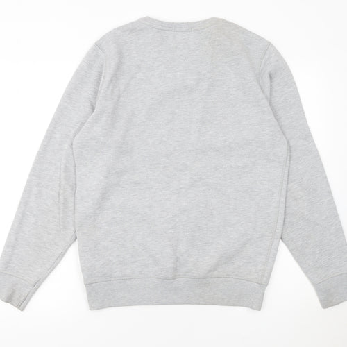 Tommy Jeans Men's Grey Regular Fit Pullover Sweatshirt Size S