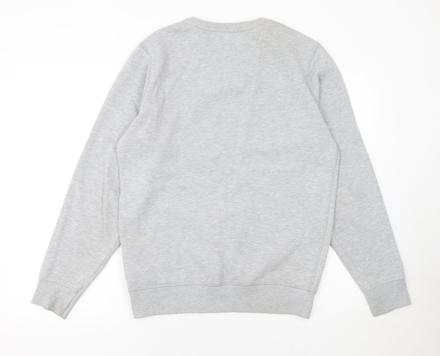Tommy Jeans Men's Grey Regular Fit Pullover Sweatshirt Size S
