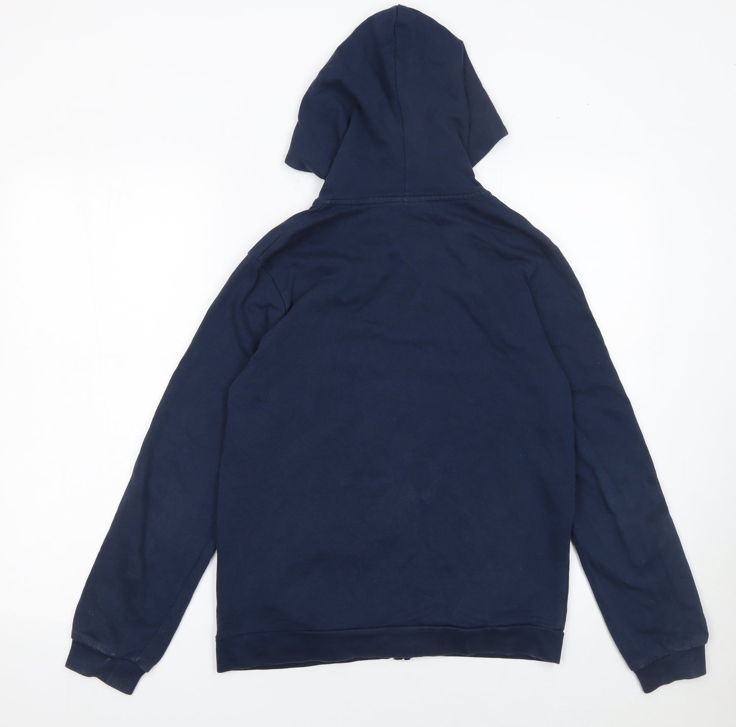 UBS2 Boys Blue Full Zip Graphic Hoodie 14 Years 164cm Cotton Casual