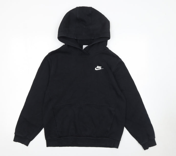 Nike Boys Black XL Pullover Fleece Hoodie with Logo