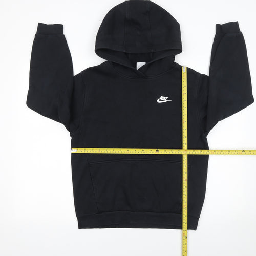 Nike Boys Black XL Pullover Fleece Hoodie with Logo