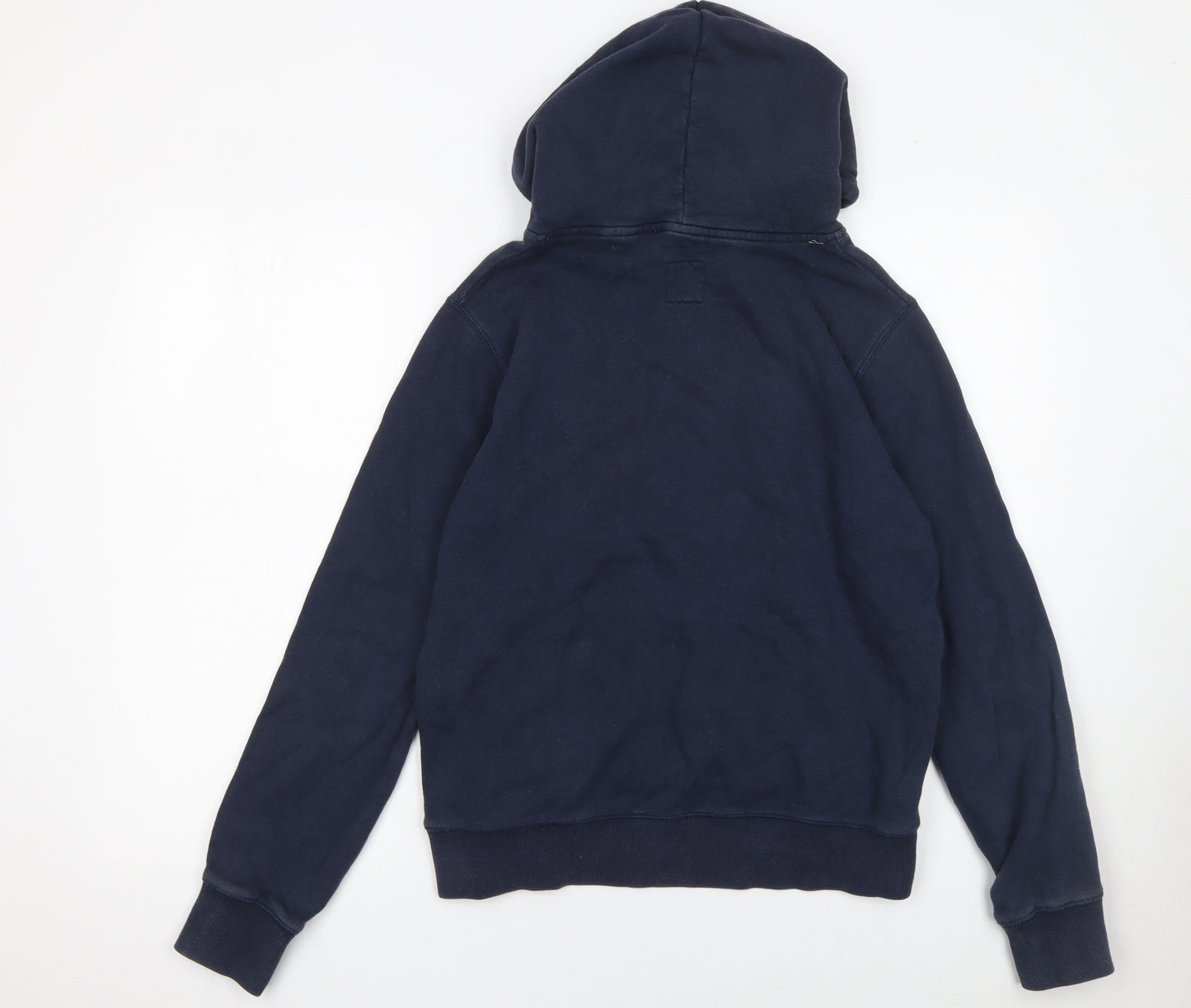 Jack Wills Women's Navy Blue Pullover Hoodie UK 10 Embroidered Logo