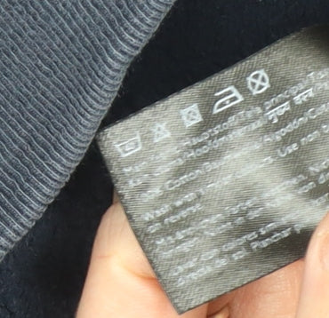 Jack Wills Women's Navy Blue Pullover Hoodie UK 10 Embroidered Logo