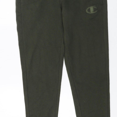 Champion Mens Green Jogger Sweatpants Small Regular Fit