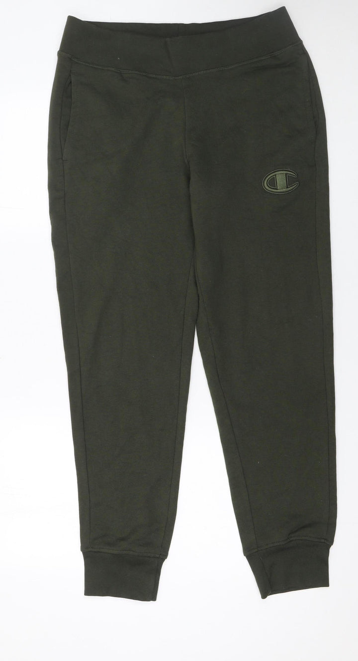 Champion Mens Green Jogger Sweatpants Small Regular Fit