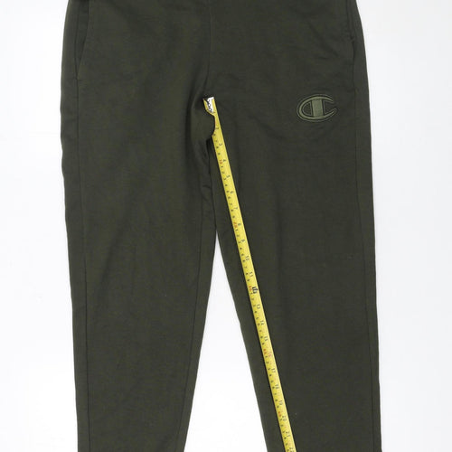 Champion Mens Green Jogger Sweatpants Small Regular Fit