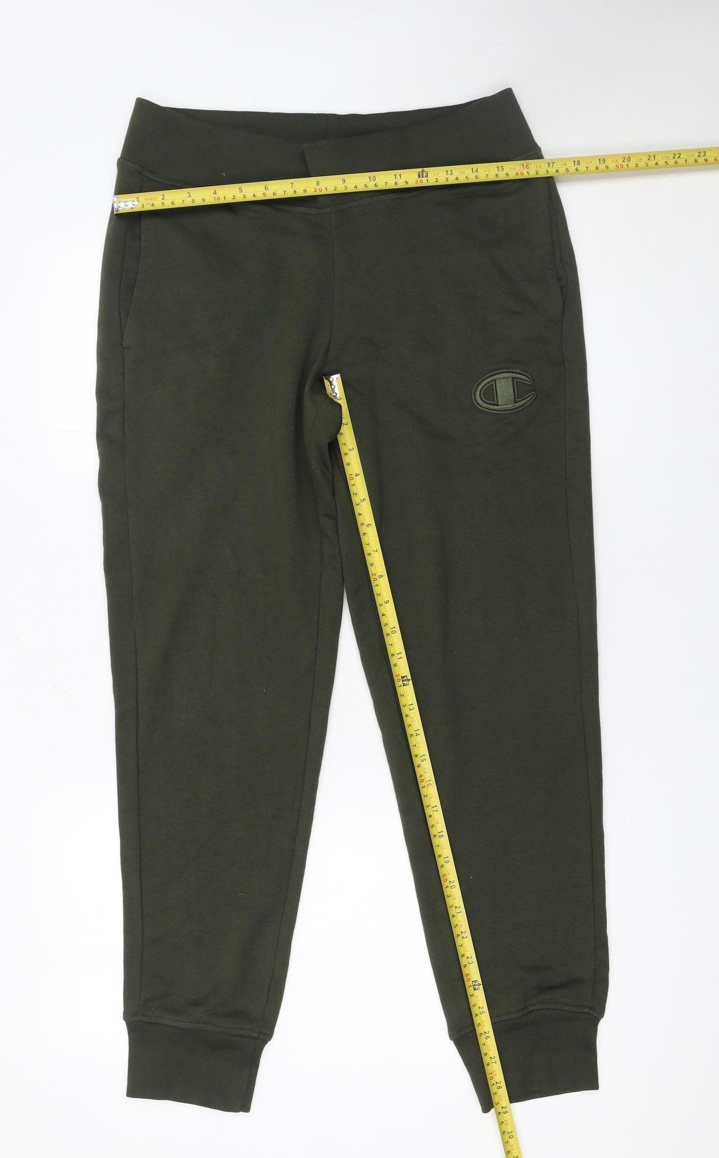 Champion Mens Green Jogger Sweatpants Small Regular Fit