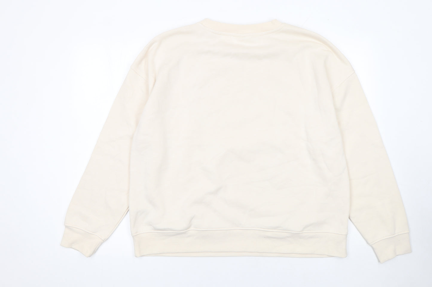 Primark Womens Beige Stitch Sweatshirt Size L 14/16 Disney Graphic