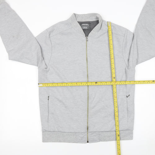 Burton Menswear London Men's Grey Full Zip Sweatshirt Size M