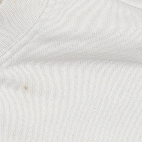 Adidas Womens Ivory Crew Neck Long Sleeve Pullover Sweatshirt UK 12