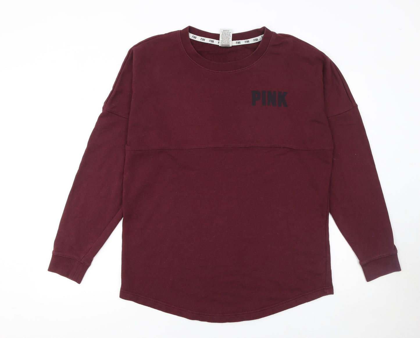 Victoria's Secret PINK Women's Burgundy Pullover Sweatshirt Size M