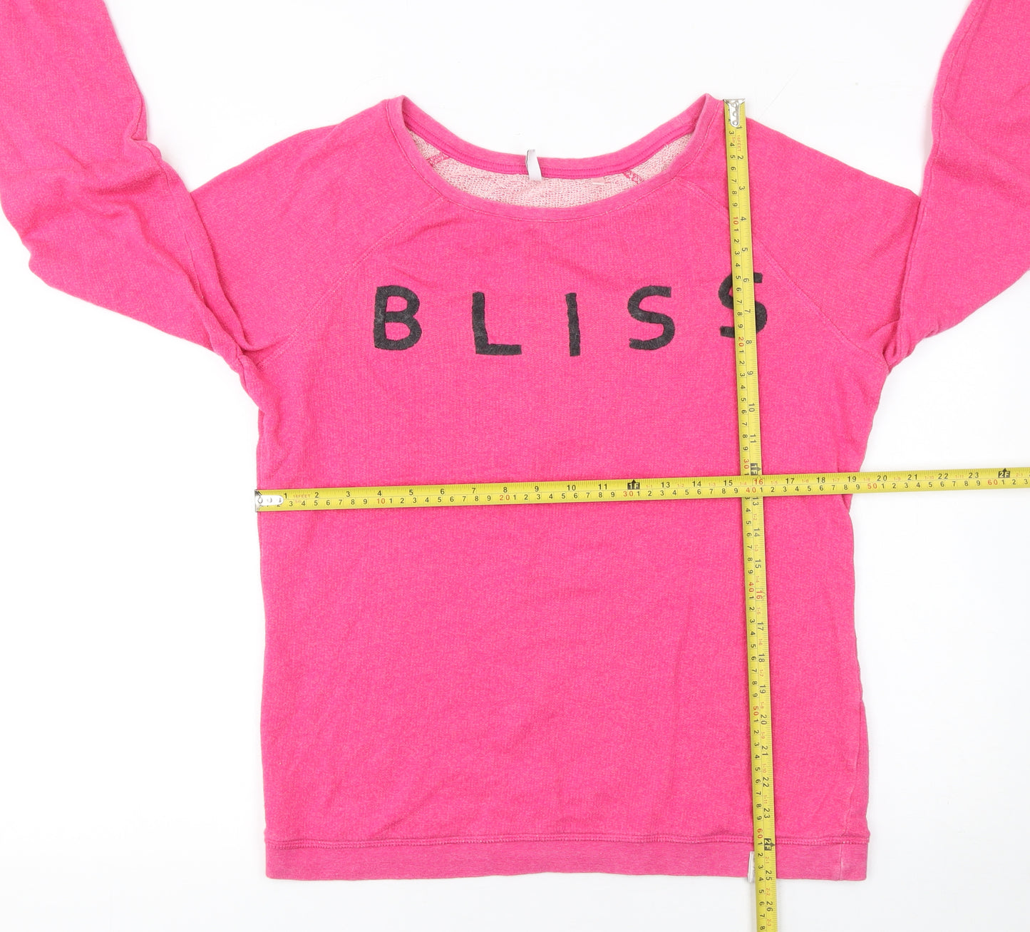 O'Neill Women Pink Bliss Pullover Sweatshirt Size L Cotton Casual