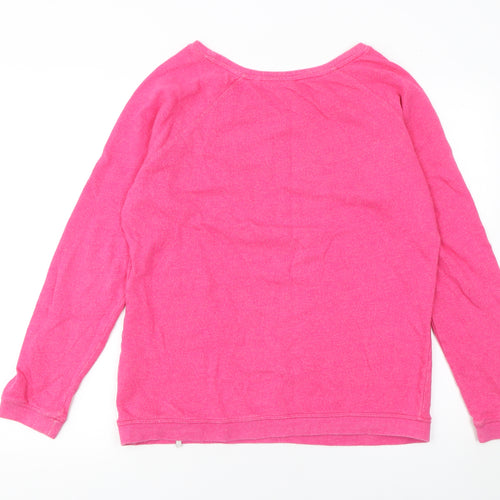 O'Neill Women Pink Bliss Pullover Sweatshirt Size L Cotton Casual