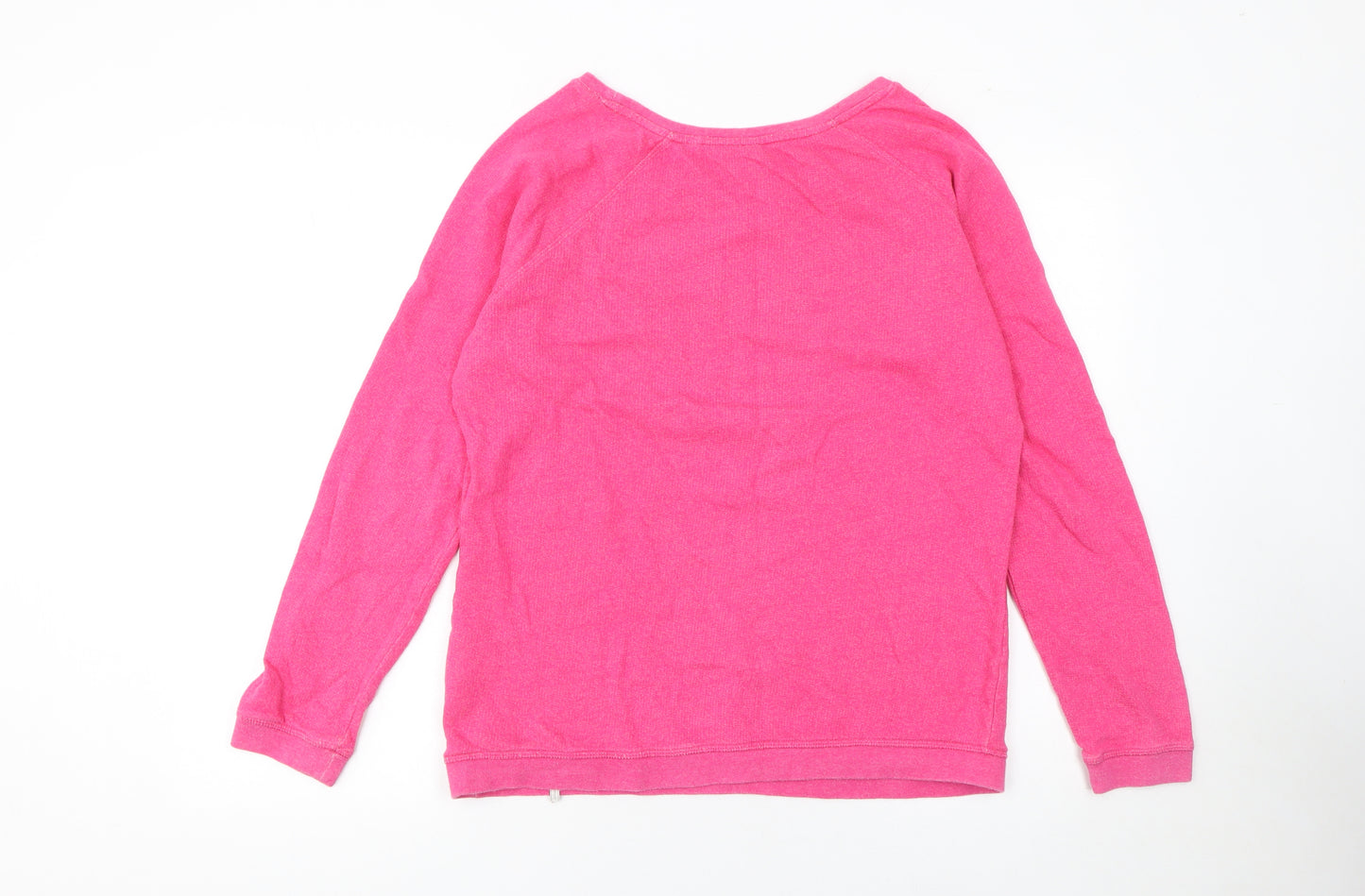 O'Neill Women Pink Bliss Pullover Sweatshirt Size L Cotton Casual
